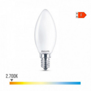 AMPOULE BOUGIE LED E14 4.3W 470lm 2700K LUMIÈRE CHAUDE Ø3.5x