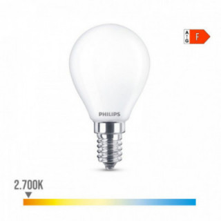 AMPOULE LED SPHÉRIQUE E14 4.3W 470lm 2700K LUMIÈRE CHAUDE Ø4