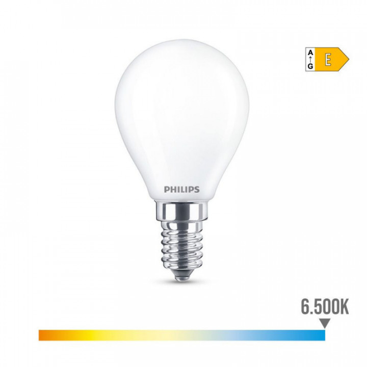AMPOULE SPHÉRIQUE LED E14 6.5W 806lm 6500K LUMIÈRE FROIDE Ø4