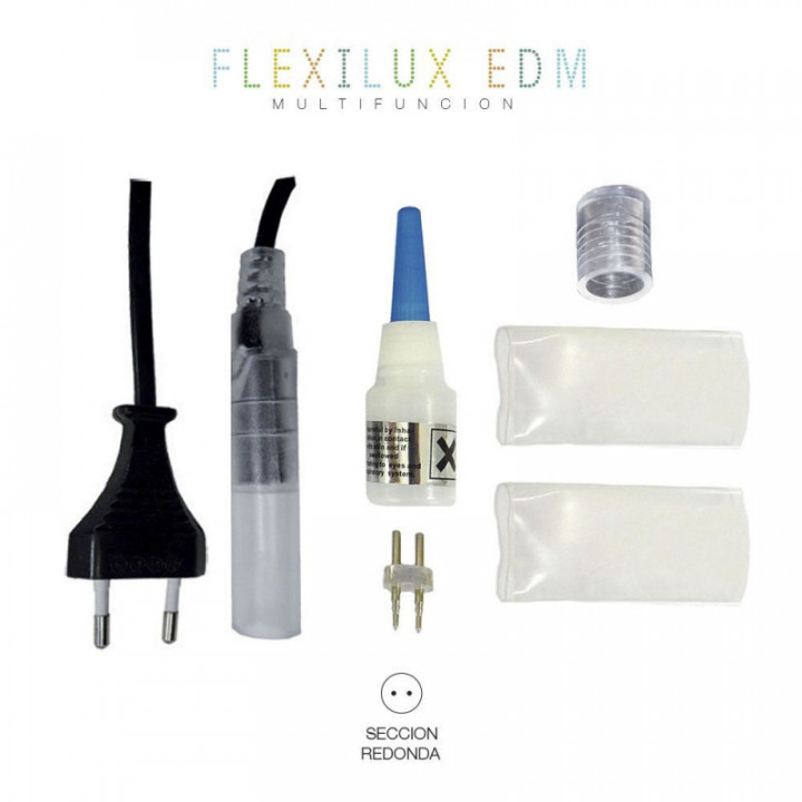 KIT ALIMENTATION-CONNECTEUR FLEXILUX ET TUBE FLEXIBLE