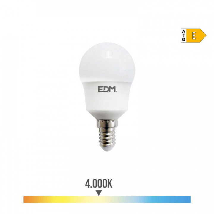 AMPOULE SPHÉRIQUE LED E14 8,5W 950lm 4000K LUMIÈRE DU JOUR Ø