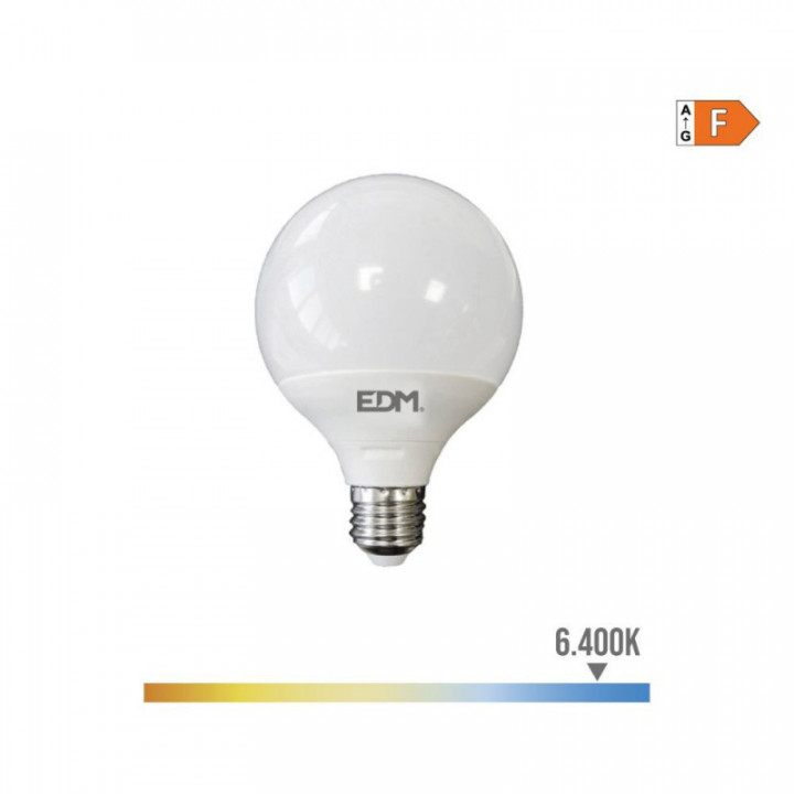 AMPOULE GLOBE LED Ø125x160mm E27 15W 1521lm 6400K LUMIÈRE FR