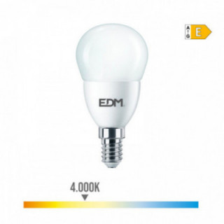 AMPOULE SPHÉRIQUE LED E14 7W 806lm 4000K LUMIÈRE DU JOUR Ø4,