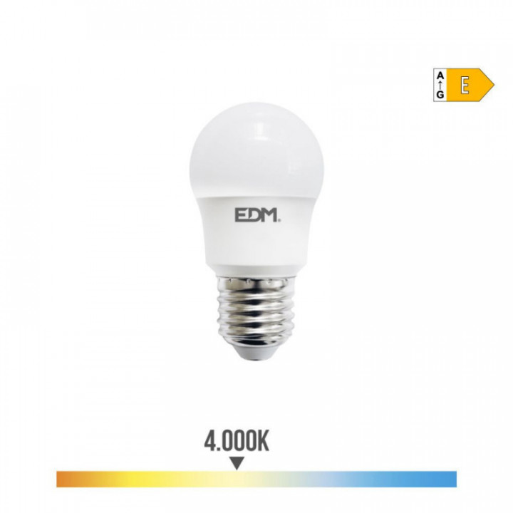 AMPOULE SPHÉRIQUE LED E27 8,5W 950lm 4000K LUMIÈRE DU JOUR Ø