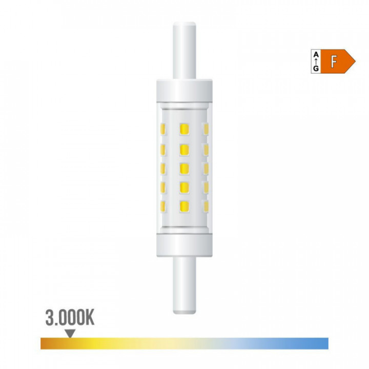 AMPOULE LINÉAIRE LED 78 mm, R7s, 5 W, 500 lm, 3000 K, LUMIÈR