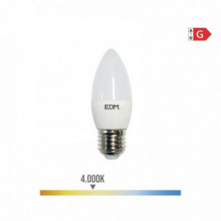 AMPOULE BOUGIE LED E27 5W 400lm 4000K LUMIÈRE DU JOUR Ø3.5x1