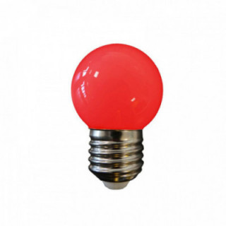 AMPOULE SPHÉRIQUE LED E27 1W 80lm LUMIÈRE ROUGE Ø45x69 mm ED