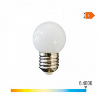 AMPOULE SPHÉRIQUE LED E27 1,5W 130lm 6400K LUMIÈRE FROIDE Ø4