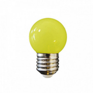 AMPOULE SPHÉRIQUE LED E27 1W 80lm LUMIÈRE JAUNE Ø45x69mm EDM