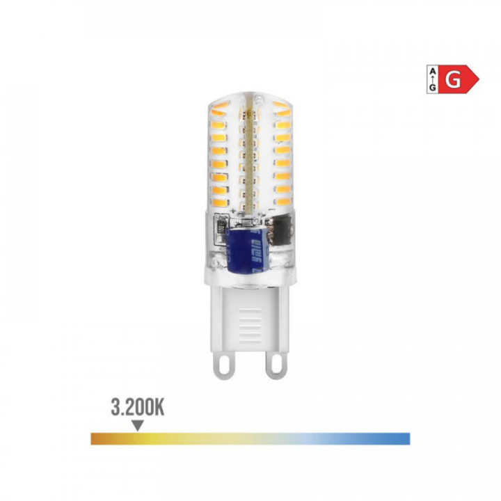 AMPOULE LED G9 SILICONE 2.5W 170lm 3200K LUMIÈRE CHAUDE Ø15x