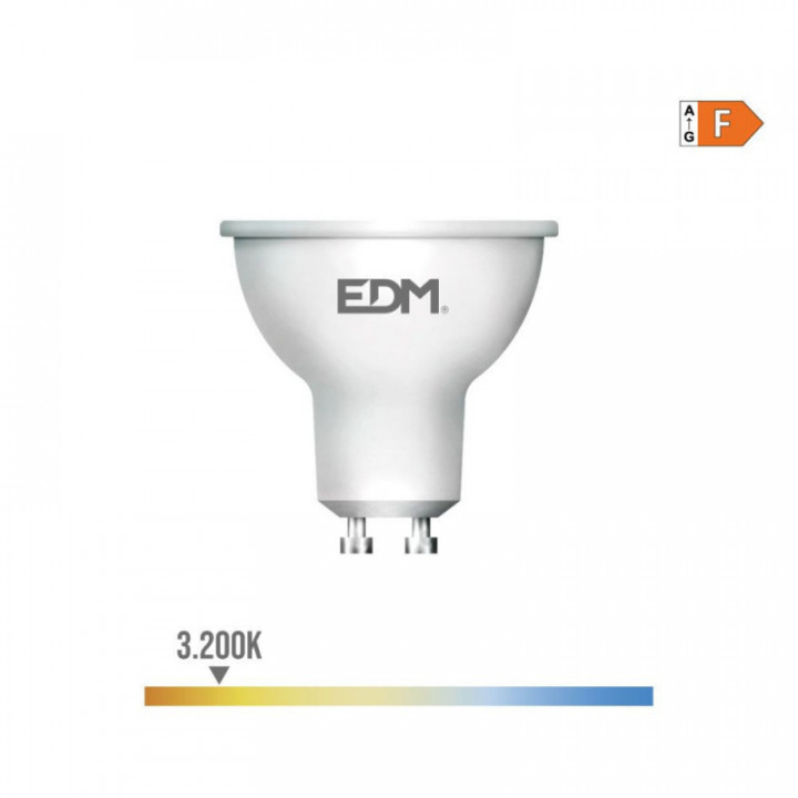 AMPOULE DICHROÏQUE LED GU10 7W 600lm 3200K LUMIÈRE CHAUDE 12