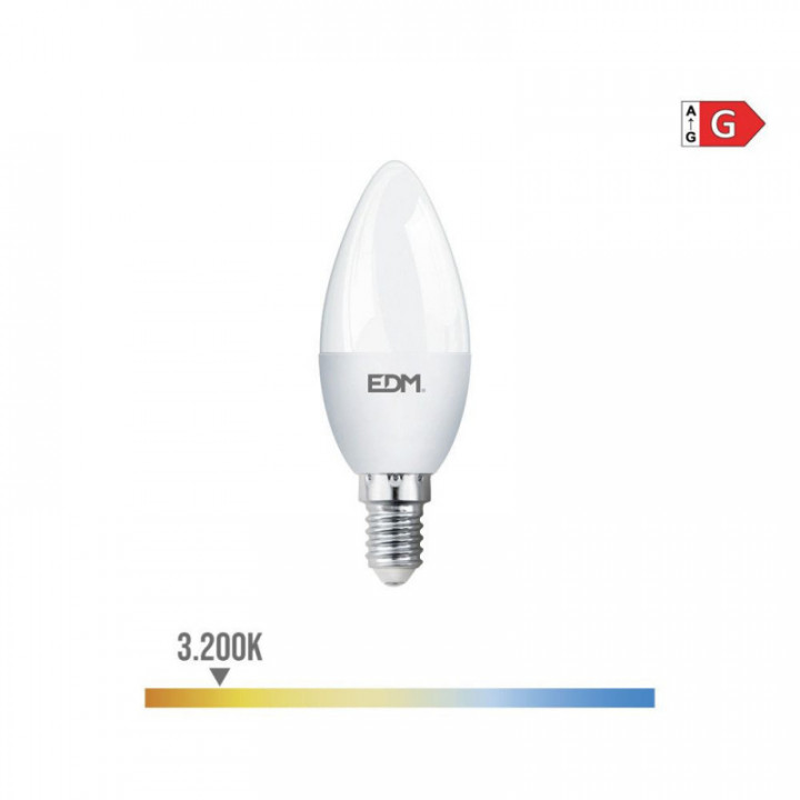 AMPOULE BOUGIE LED E14 5W 400lm 3200K LUMIÈRE CHAUDE Ø3,5x10