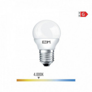 AMPOULE SPHÉRIQUE LED E27 5W 400lm 4000K LUMIÈRE DU JOUR Ø4,