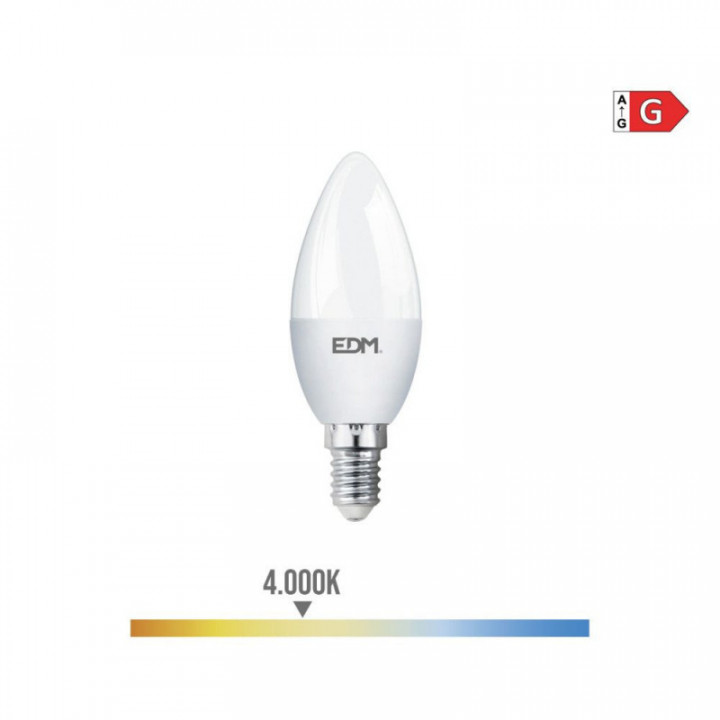 AMPOULE BOUGIE LED E14 5W 400lm 4000K LUMIÈRE DU JOUR Ø3.5x1