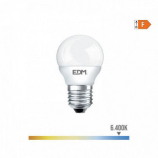 AMPOULE SPHÉRIQUE LED E27 7W 600lm 6400K LUMIÈRE FROIDE Ø4,5