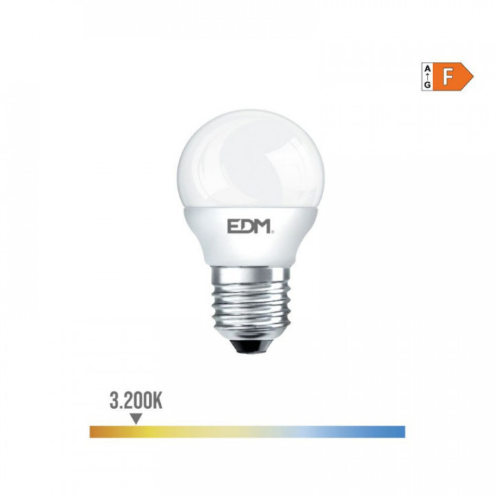 AMPOULE LED SPHÉRIQUE E27 7W 600lm 3200K LUMIÈRE CHAUDE Ø4,5