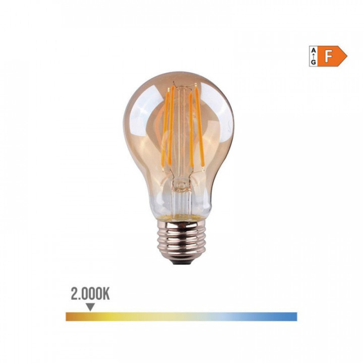 AMPOULE STANDARD AVEC FILAMENT LED VINTAGE VERRE E27 6W 560l