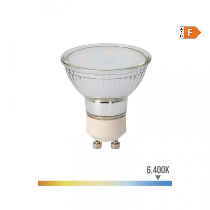 AMPOULE VERRE DICHROÏQUE LED GU10 5W 400lm 6400K LUMIÈRE FRO