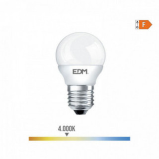 AMPOULE SPHÉRIQUE LED E27 7W 600lm 4000K LUMIÈRE DU JOUR Ø4,