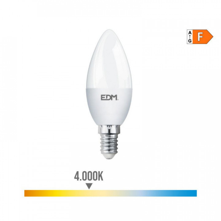 AMPOULE BOUGIE LED E14 7W 600lm 4000K LUMIÈRE DU JOUR Ø3.5x1
