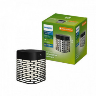 APPLIQUE SOLAIRE LED HARA NOIRE 3,8 W, 400/10 lm, 2700 K