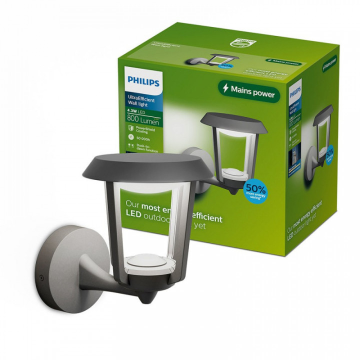 APPLIQUE EXTÉRIEURE LED NUVY ANTHRACITE 4,3 W, 800 lm