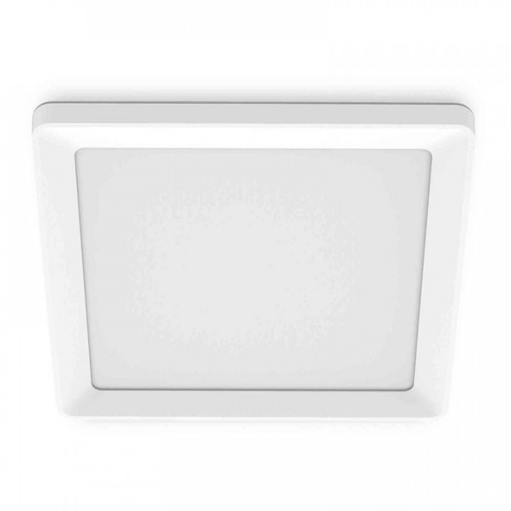 PLAFONNIER CARRÉ BLANC VALEN, 17 W, 2050 lm, 2200 - 6500 K,