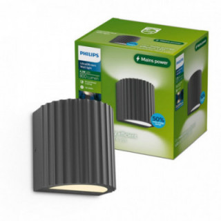 APPLIQUE MURALE EXTÉRIEURE LED ANTHRACITE ZYRE 4,3 W, 800 lm