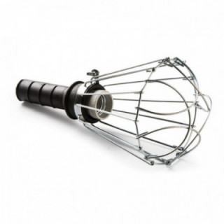 LAMPE BALADEUSE 100 W 250 V E27, POIGNÉE EN CAOUTCHOUC NOIR,