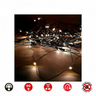 RIDEAU RED ICICLE EASY-CONNECT 2x1,5m 90 LED BLANC CHAUD 30V