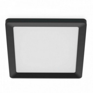 PLAFONNIER CARRÉ NOIR VALEN, 17 W, 2050 lm, 2200 - 6500 K, 3