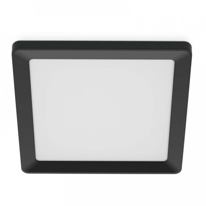 PLAFONNIER CARRÉ NOIR VALEN, 17 W, 2050 lm, 2200 - 6500 K, 3