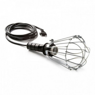 LAMPE BALADEUSE 200 W 250 V E27, POIGNÉE EN CAOUTCHOUC NOIR