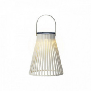 LANTERNE SOLAIRE EN PLASTIQUE BLANC