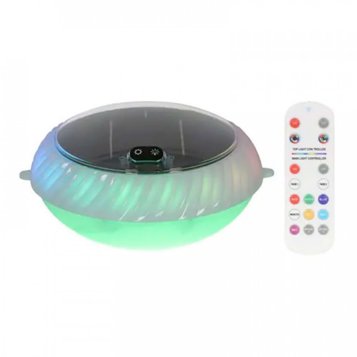 LAMPE SOLAIRE FLOTTANTE, 20 LEDS, 70 lm, IP68, AVEC 10 FONCT