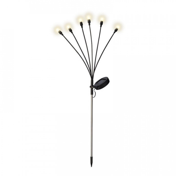POTEAU SOLAIRE AVEC LUMIÈRE FIXE POUR PLANTES ET JARDIN 8987