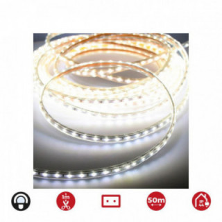 BOBINE RUBAN LED 50m. 60 LEDS/m 4,2W/m BLANC FROIDE IP44 6.4