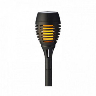 PACK DE 4 PIQUETS SOLAIRES EFFET FLAMMES Ø7,5x27cm. COULEURS