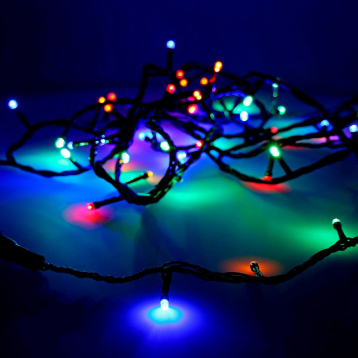 GUIRLANDE EASY-CONNECT 4m 60 LED MULTICOULEUR 30V IP44  (USA