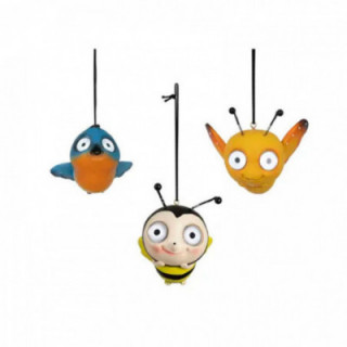 FIGURINE SOLAIRE ANIMAL À SUSPENDRE, MODÈLES ASSORTIS, 10,5