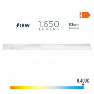 RÉGLETTE LED ÉLECTRONIQUE 18W 1650lm 6500K LUMIERE FROIDE 11