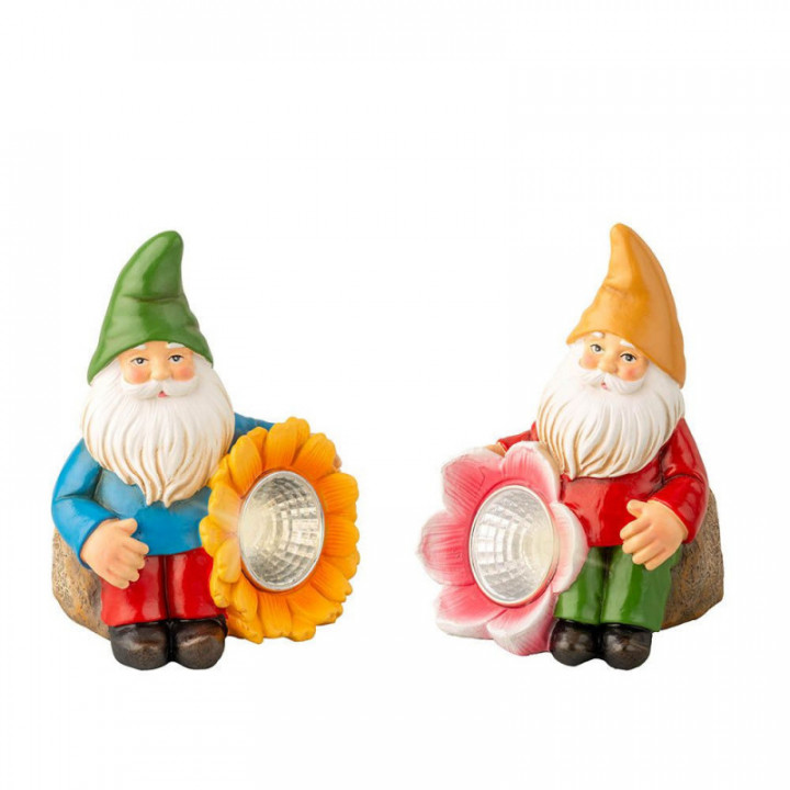 FIGURINE DE GNOME SOLAIRE, MODÈLES DIVERS, 11 cm