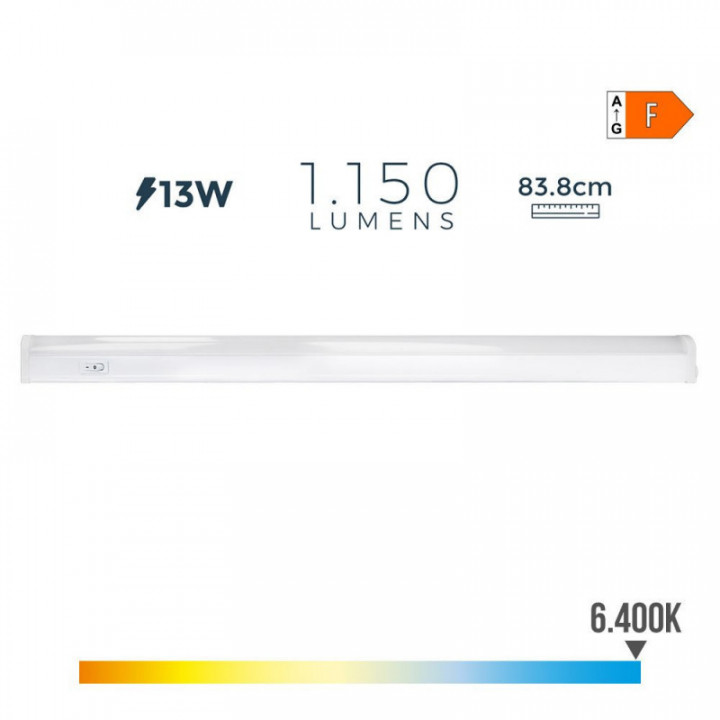 RÉGLETTE LED ÉLECTRONIQUE 13W 1150lm 6500K LUMIERE FROIDE  8