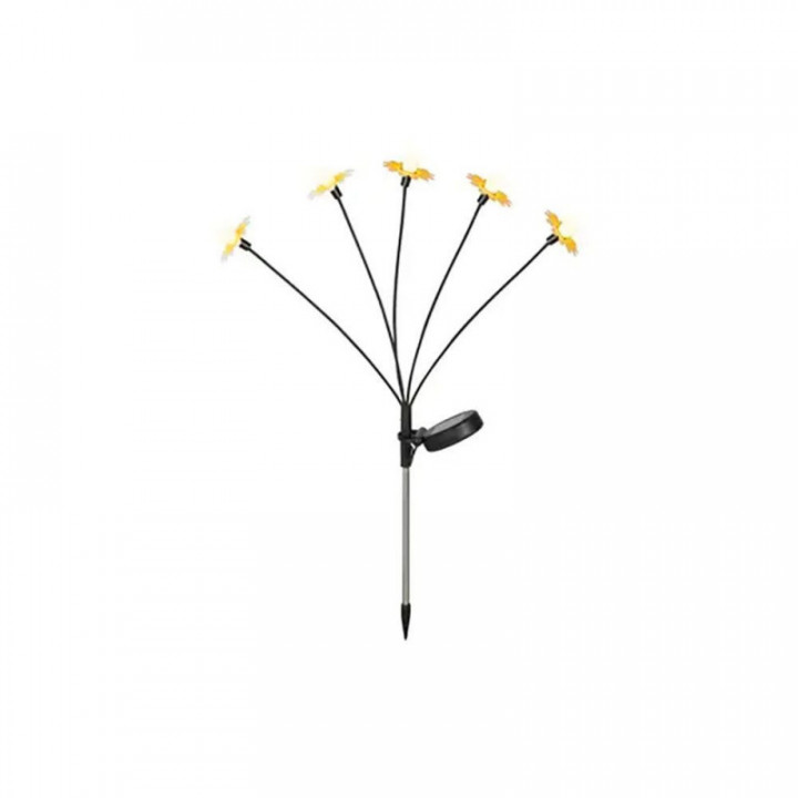 BALISE SOLAIRE BOUQUET DE MARGUERITES FLEXIBLE, 55 cm