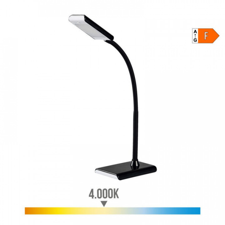 LAMPE DE BUREAU LED 7W 400lm 4000K COULEUR NOIR 9x13x33cm ED