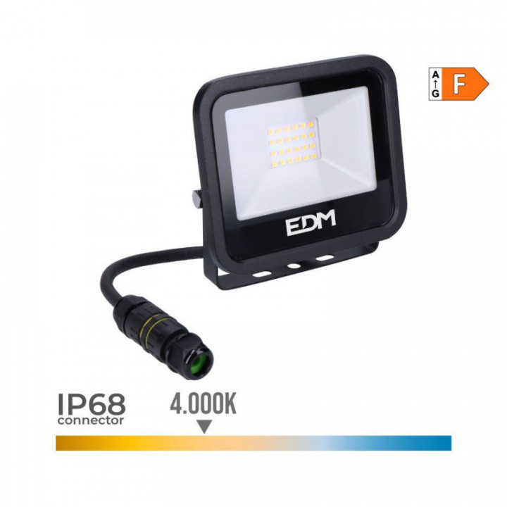 PROJECTEUR LED 20 W 1520 lm 4000 K LUMIÈRE DU JOUR BLACK SER