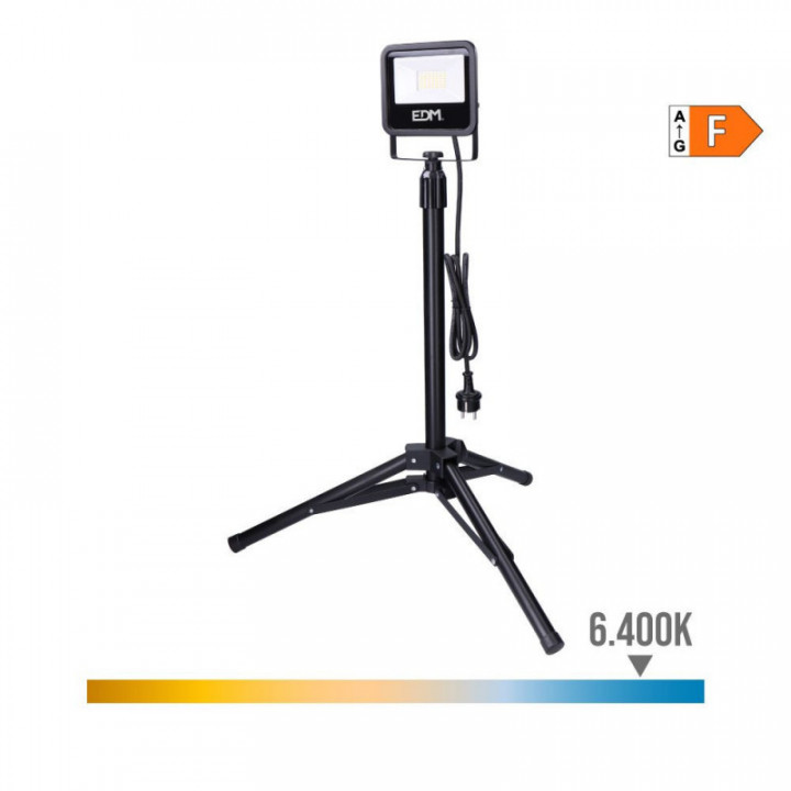 PROJECTEUR LED AVEC TRÉPIED, 30 W, 2370 lm, 6400 K LUMIÈRE F