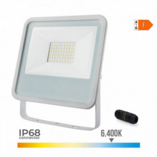 PROJECTEUR LED BLANC 50 W 4000 lm 6400 K LUMIÈRE FROIDE, 19,
