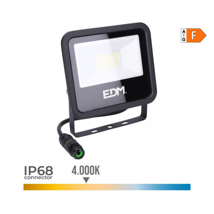 PROJECTEUR LED 30 W 2370 lm 4000 K LUMIÈRE DU JOUR BLACK SER