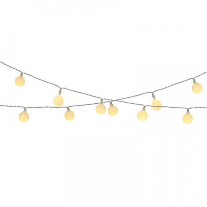 GUIRLANDE SOLAIRE 30 LEDS, 3 lm, LUMIÈRE BLANCHE CHAUDE, IP4